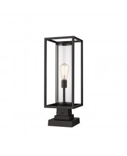 Z-Lite 584PHMS-SQPM-BK Dunbroch Outdoor Pier Light